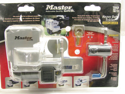 Masterlock 3784DAT Heavy Duty Trailer Coupler & Latch Lock- 2-5/16 In