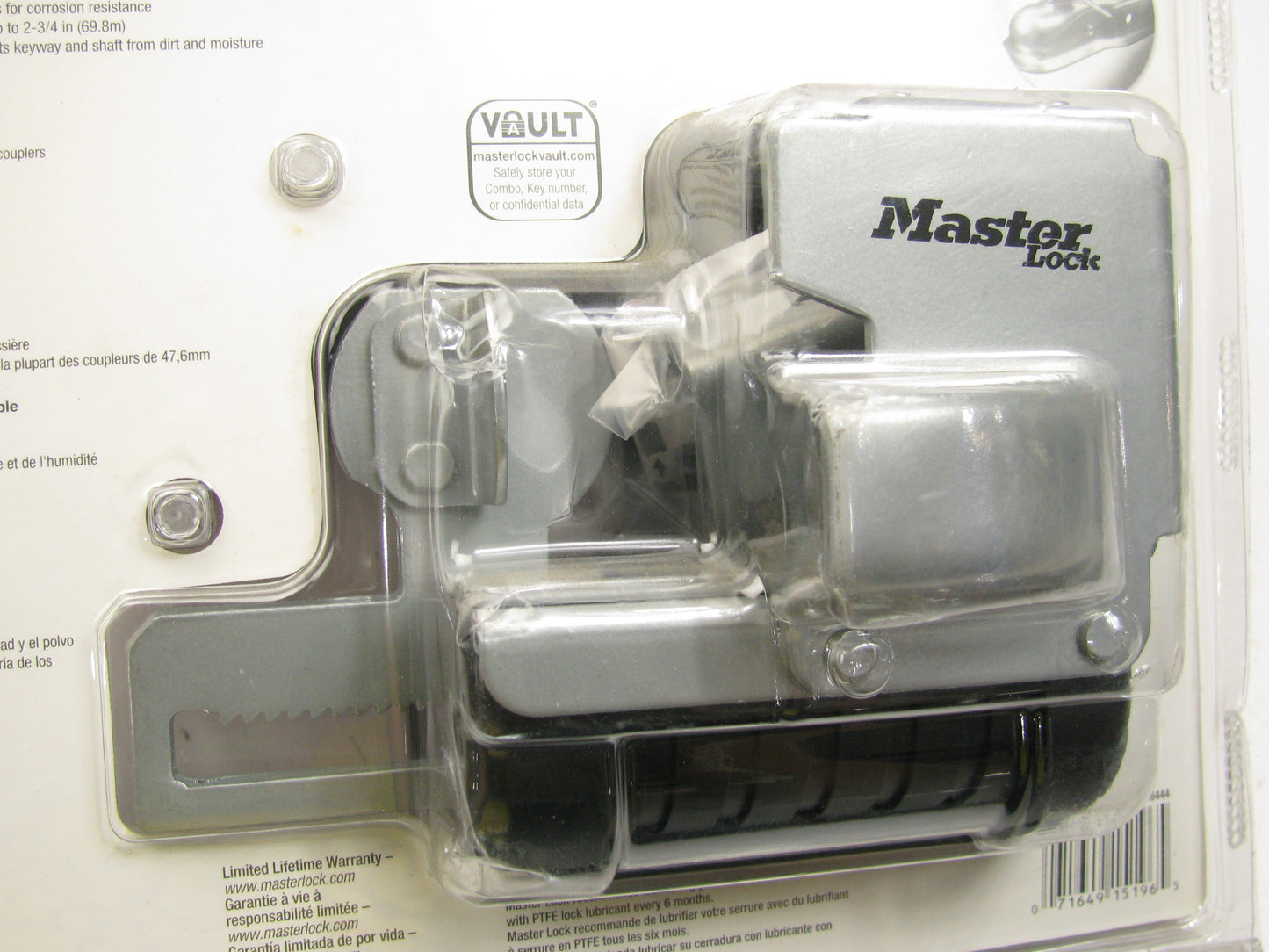 Masterlock 3784DAT Heavy Duty Trailer Coupler & Latch Lock- 2-5/16 In