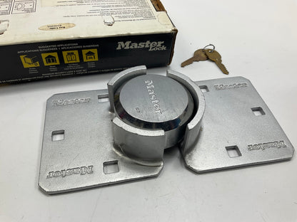 Master Lock Van Door Hidden Shackle Puck Padlock 9-1/16-inch High Security Hasp