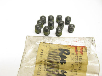 (11) Mate SSS50198 Socket Set Screws, Allen, Cup Point - M8 X 12mm