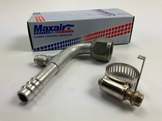 Max Air 05-0755 A/C Fitting, 1/2'' X #8 Hose, Female Flare 90 Degrees W/ Schrader