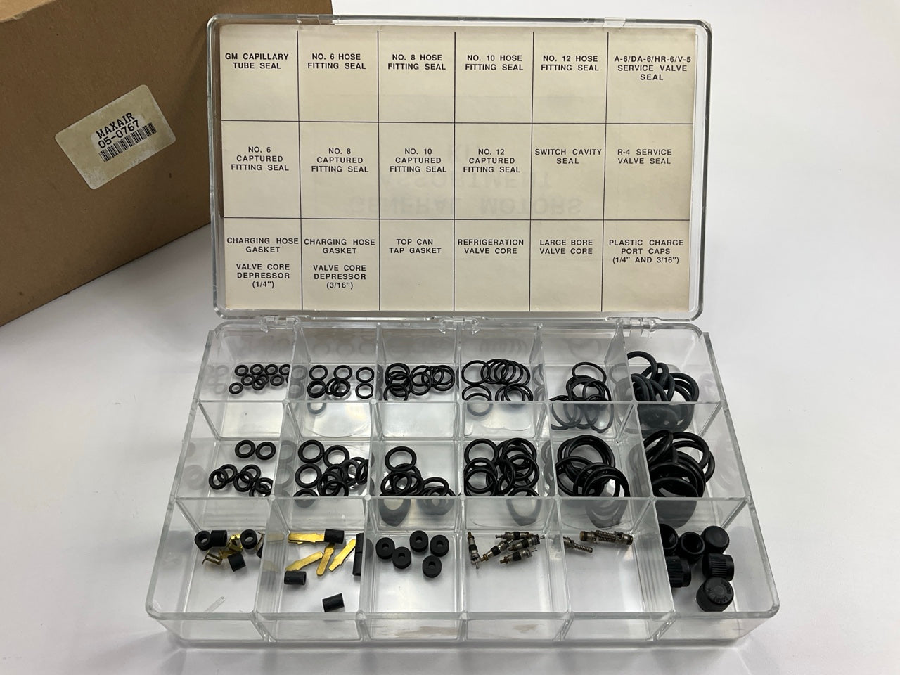 Max Air 05-0767 A/C Seal Kit: Valve Seals, Fitting Seals, Tube Seals Assortment