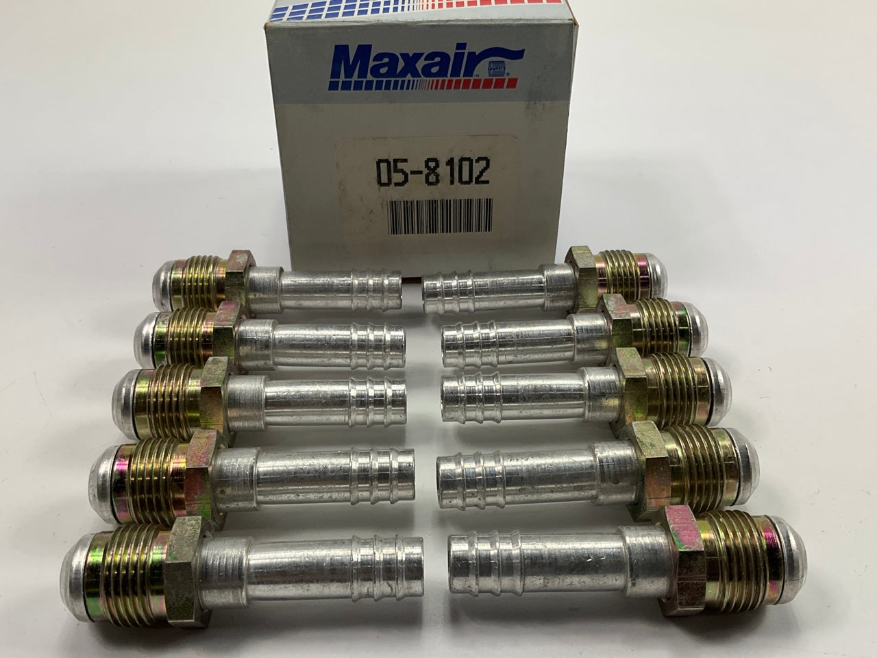 (10) Max Air 05-8102 A/C Fitting, 5/8'' X #10 Hose Size, Male Flare, 45 Degree