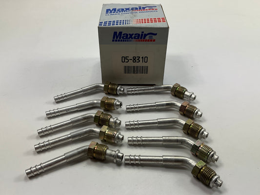 (10) Max Air 05-8310 A/C Fitting, 3/8'' X #6 Hose Size, Male O-Ring, 45 Degrees