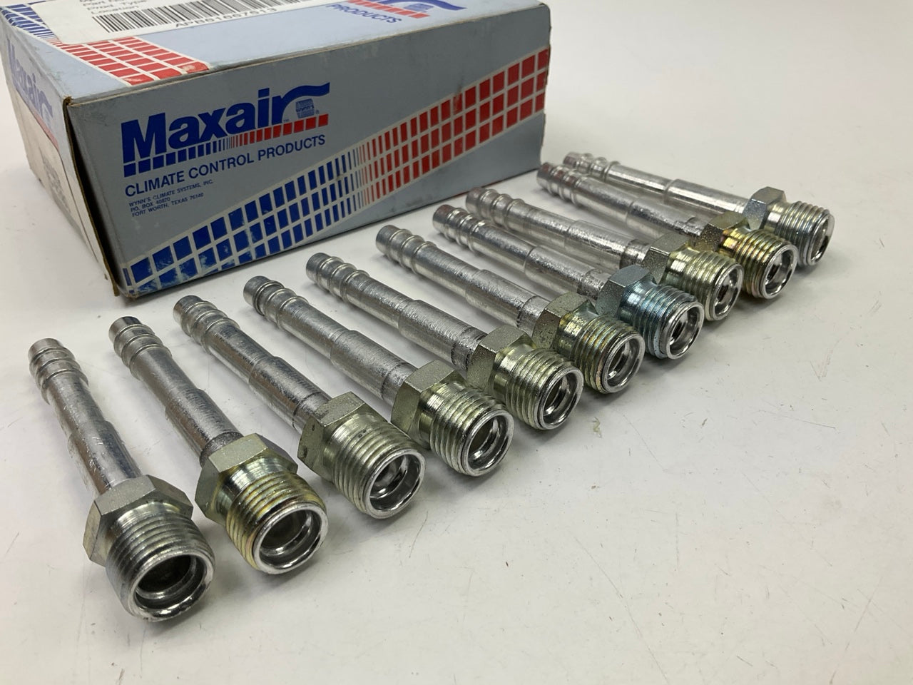 (10) Max Air 05-8380 A/C Fitting, 3/8'' X #8 Hose Size, Male O-Ring