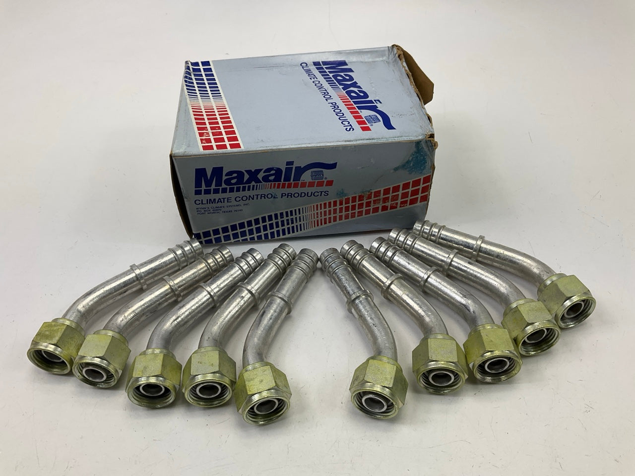 (10) Max Air 05-8441 A/C Fitting, 1/2'' X #10 Hose Size, Female O-Ring, 45 Degree