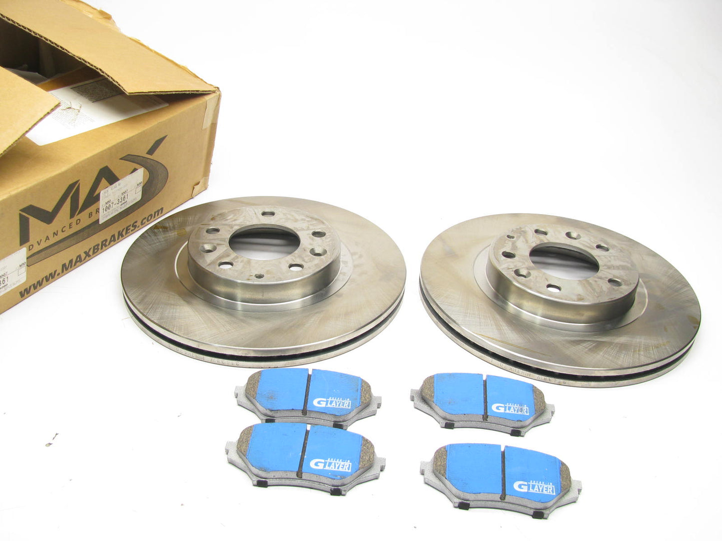 Front Brake Rotor And Ceramic Pad Set  For 2006-2015 Mazda MX-5 Miata
