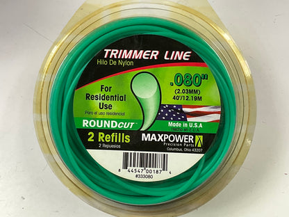 Maxpower 333080 Residential Grade Round .080-Inch Trimmer Line 40-Foot Length