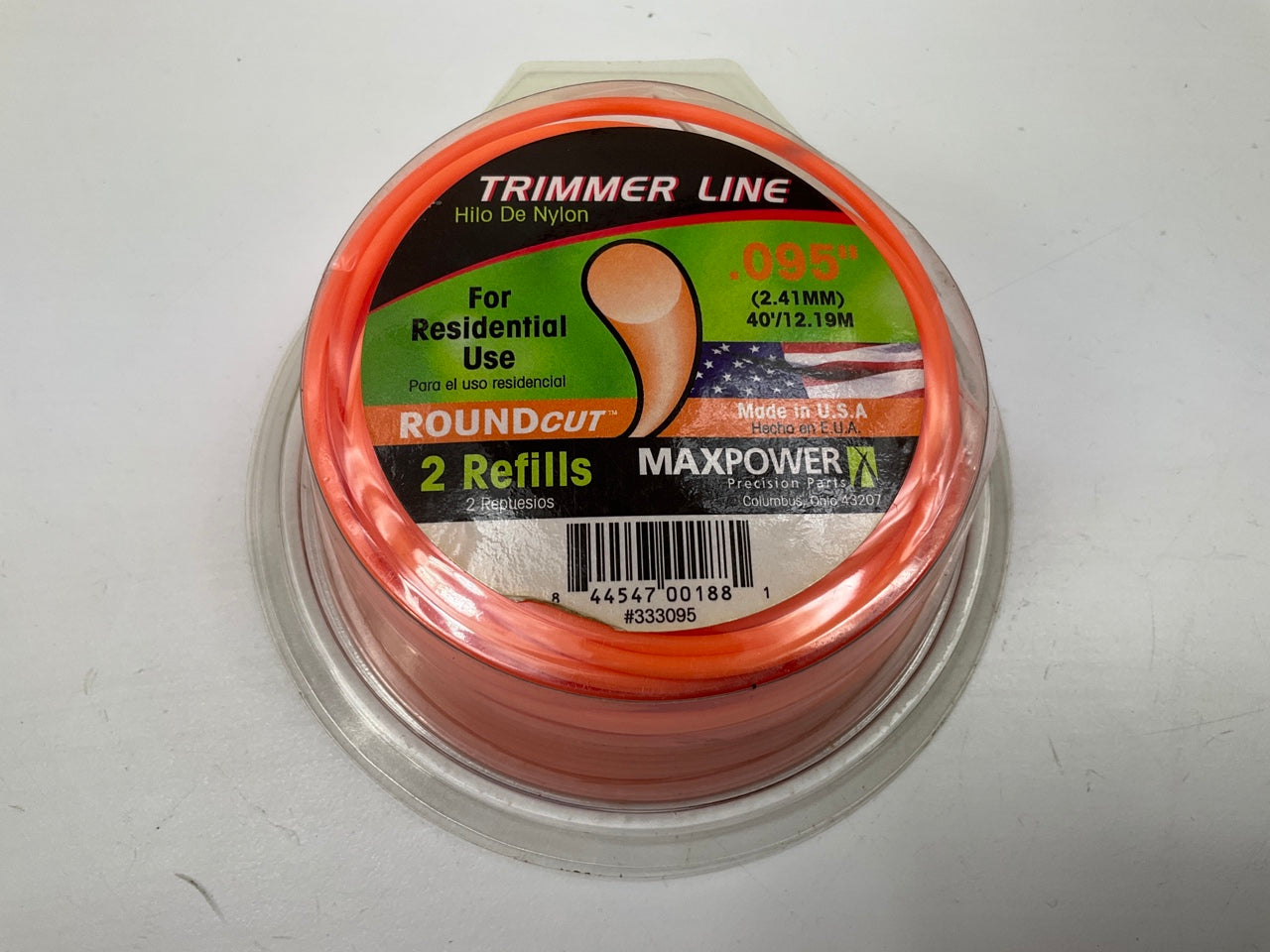 (5) Maxpower 333095 0.095 In. Residential Grade Round Trimmer Line 40 Feet