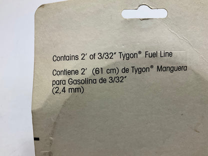 (2) MaxPower 334180 Tygon Fuel Line Fuel Tube, 3/32'' X 2 Feet, For Small Engines