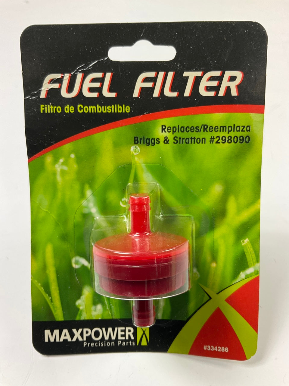 MaxPower 334286 1/4'' In-Line Fuel Filter, Replaces 298090