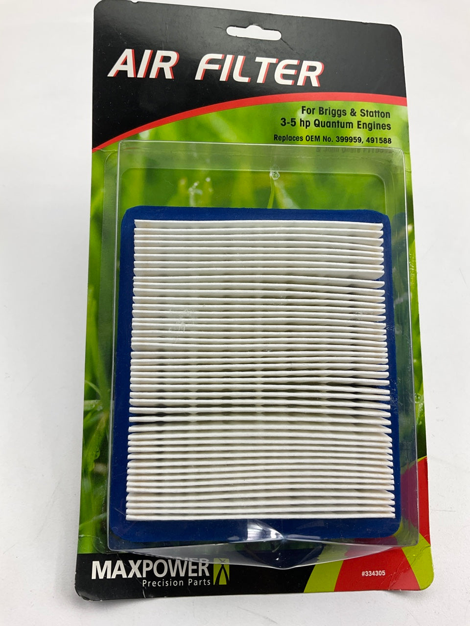 MaxPower 334305 Air Filter For Briggs & Stratton 491588; 399959; 5043K