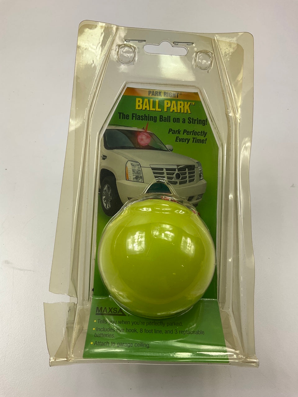 Maxsa 37340 Park Right Parking Ball Garage Car Parking Aid, Flashes When Touched