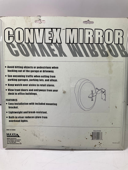 Maxsa 37360 Parking Garage / Warehouse 12'' Right Convex Safety Mirrior