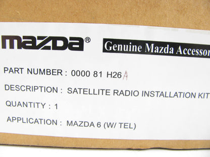 NEW - OEM Mazda 0000-81-H26A Satellite Radio Receiver Installation Kit 2008-12 6