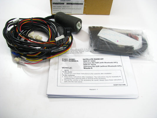 NEW - OEM Mazda 0000-81-H27A Satellite Radio Receiver Installation Kit 2009-13 6