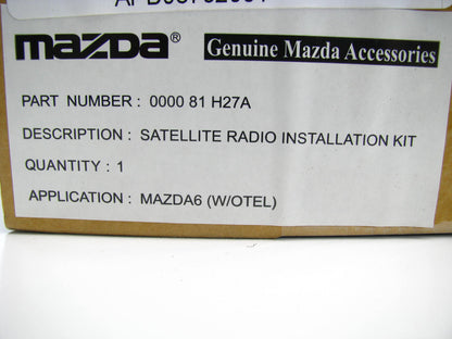 NEW - OEM Mazda 0000-81-H27A Satellite Radio Receiver Installation Kit 2009-13 6