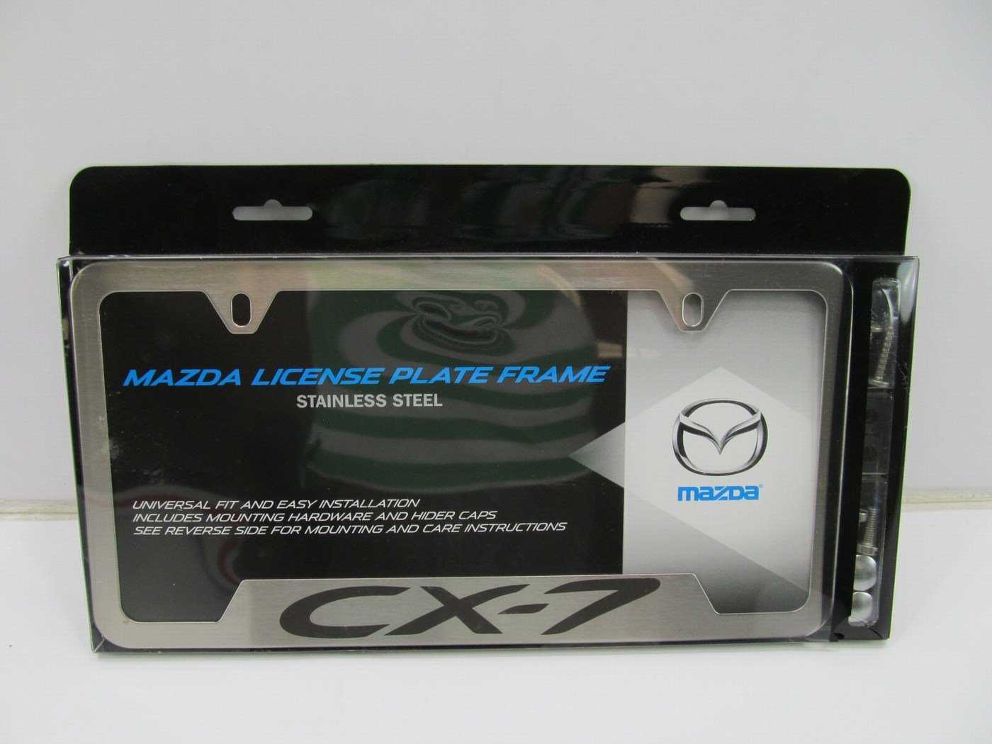 NEW GENUINE Polished Stainless-Steel License Plate Frame OEM For Mazda CX-7