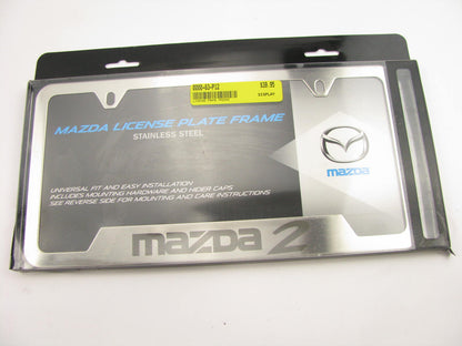 NEW Brushed Stainless Steel License Plate Mounting Bracket OEM For 11-15 Mazda 2