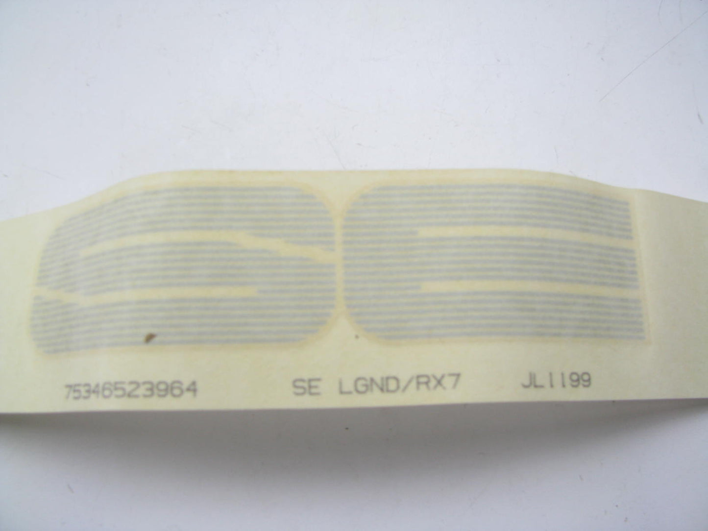 NOS OEM Mazda RX-7 SE Limited ''SE'' Sticker Badge NEW OLD STOCK OEM 0000880RX7SE