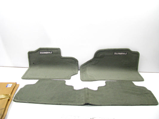 NEW 0000-8B-G15-04 3 Piece Floor Carpet Mats GRAY OEM For 2009-11 Mazda Tribute