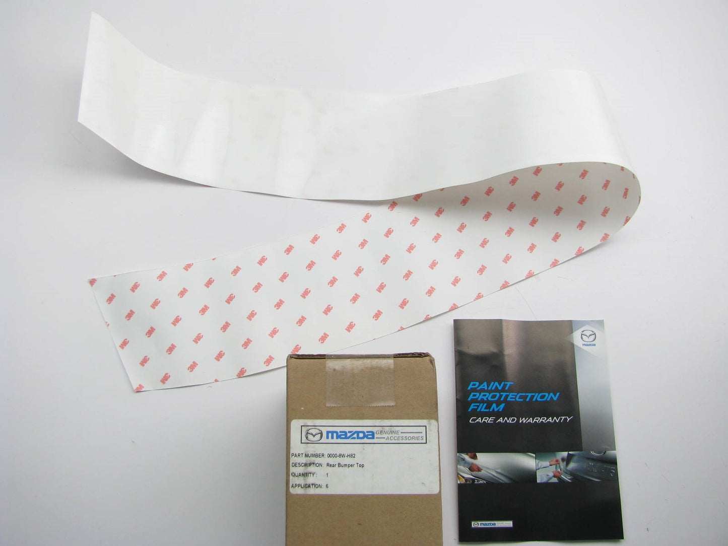 NEW - OEM Rear Bumper Top Paint Clear Protection Film 2014 Mazda 6 0000-8W-H82
