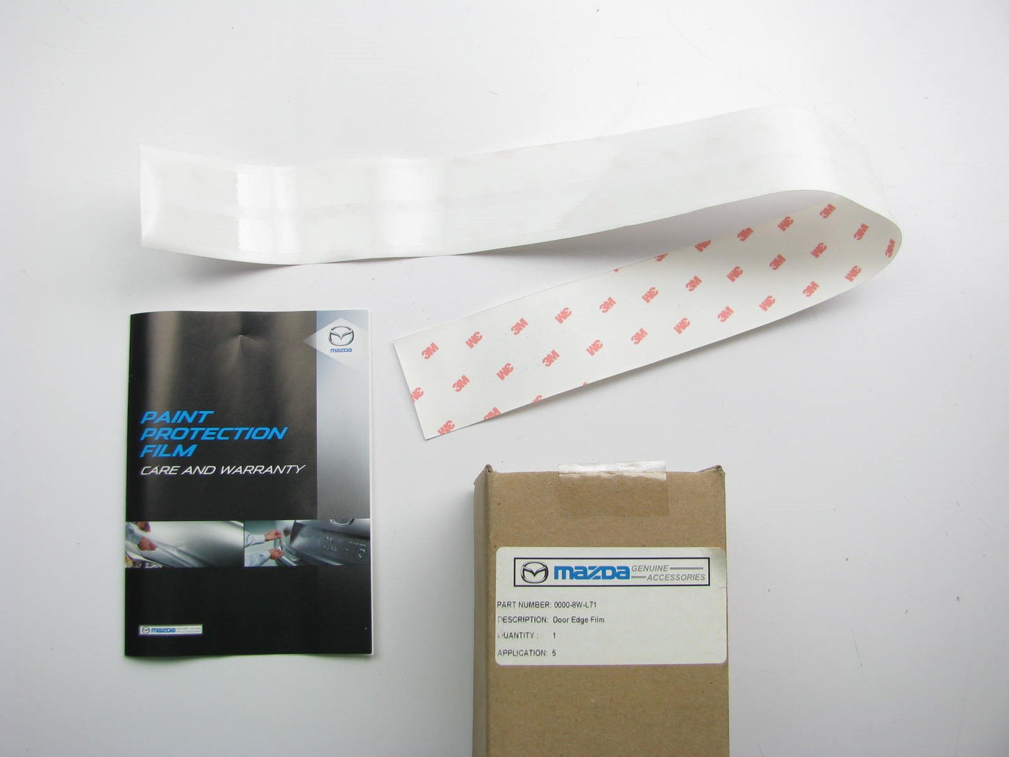 NEW Exterior Door Paint Protection Edge Clear Film 2013-14 Mazda 5 0000-8W-L71