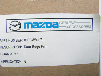 NEW Exterior Door Paint Protection Edge Clear Film 2013-14 Mazda 5 0000-8W-L71