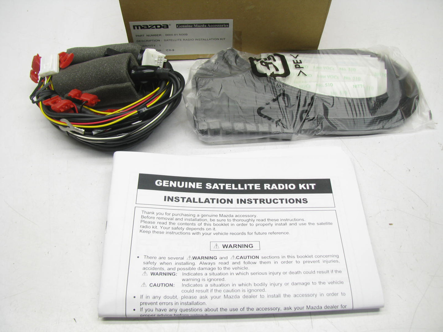 NEW 000081N06B SIRIUS Satellite Receiver Installation Kit For 10-12 Mazda CX-9