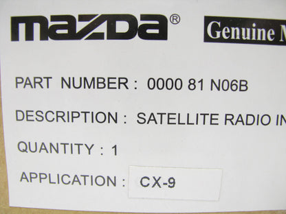 NEW 000081N06B SIRIUS Satellite Receiver Installation Kit For 10-12 Mazda CX-9