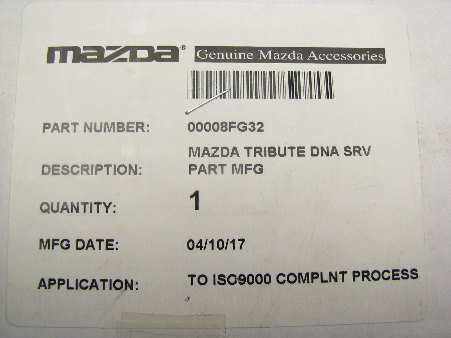 NEW GENUINE Remote Engine Start DNA  Control Module OEM Mazda 0000-8F-G32