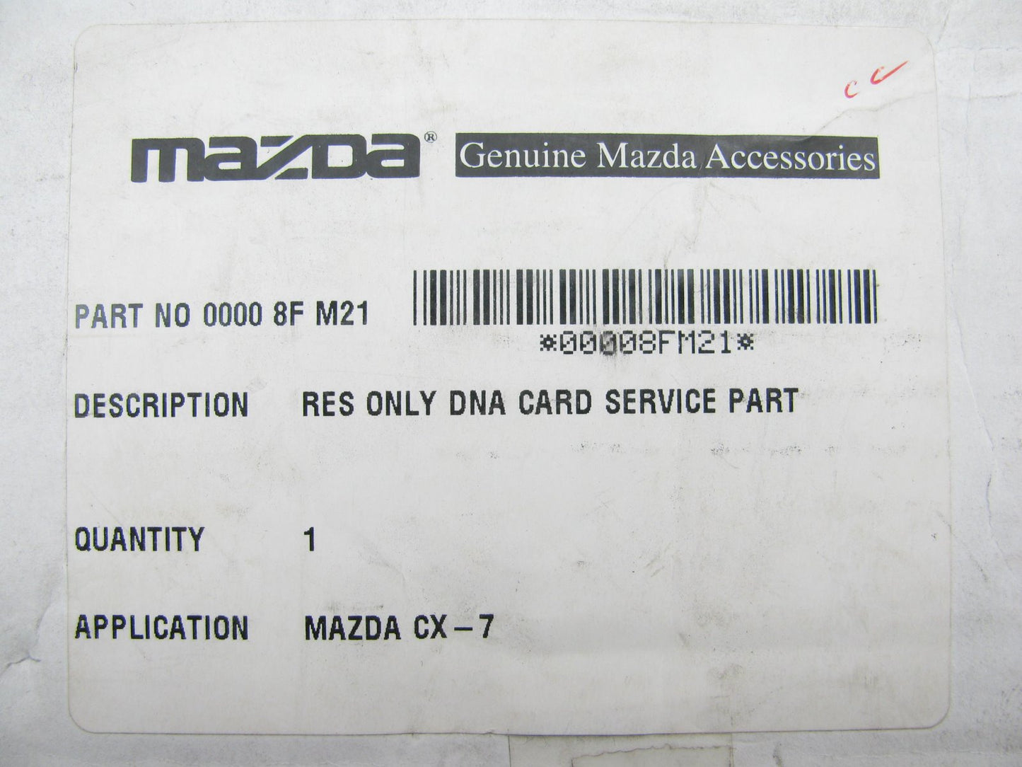 NEW - OEM 00008FM21 Remote Start Security Module 2007-12 Mazda CX-7