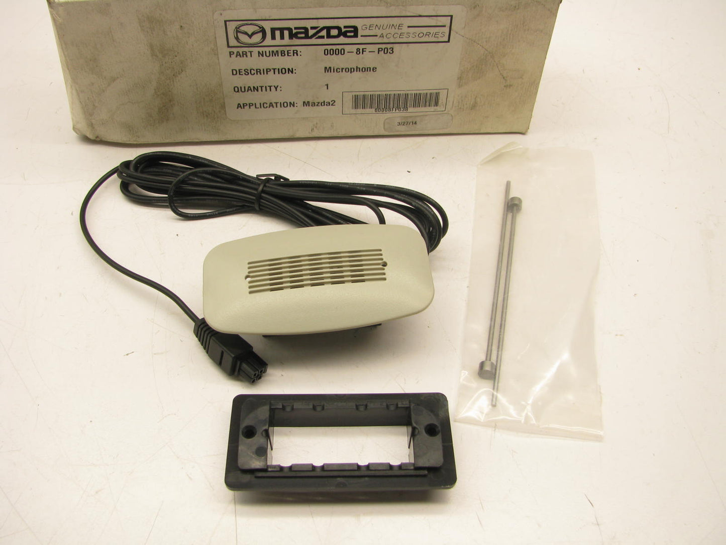 NEW - OEM Mazda 00008FP038 Headliner Microphone Assembly 2010 Mazda2