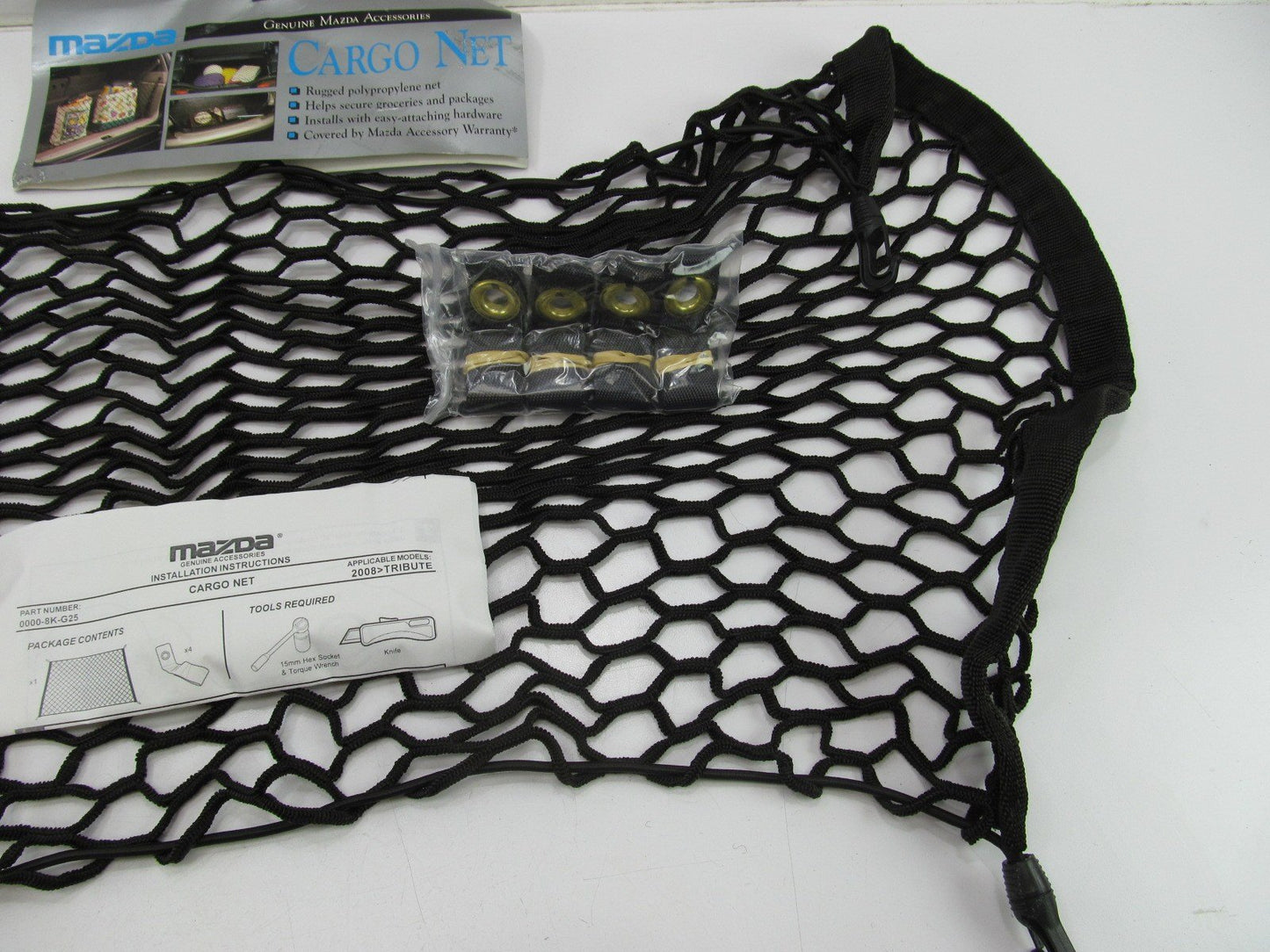 2008-2011 Mercury Mariner Rear Factory Cargo Luggage Net  00008KG25