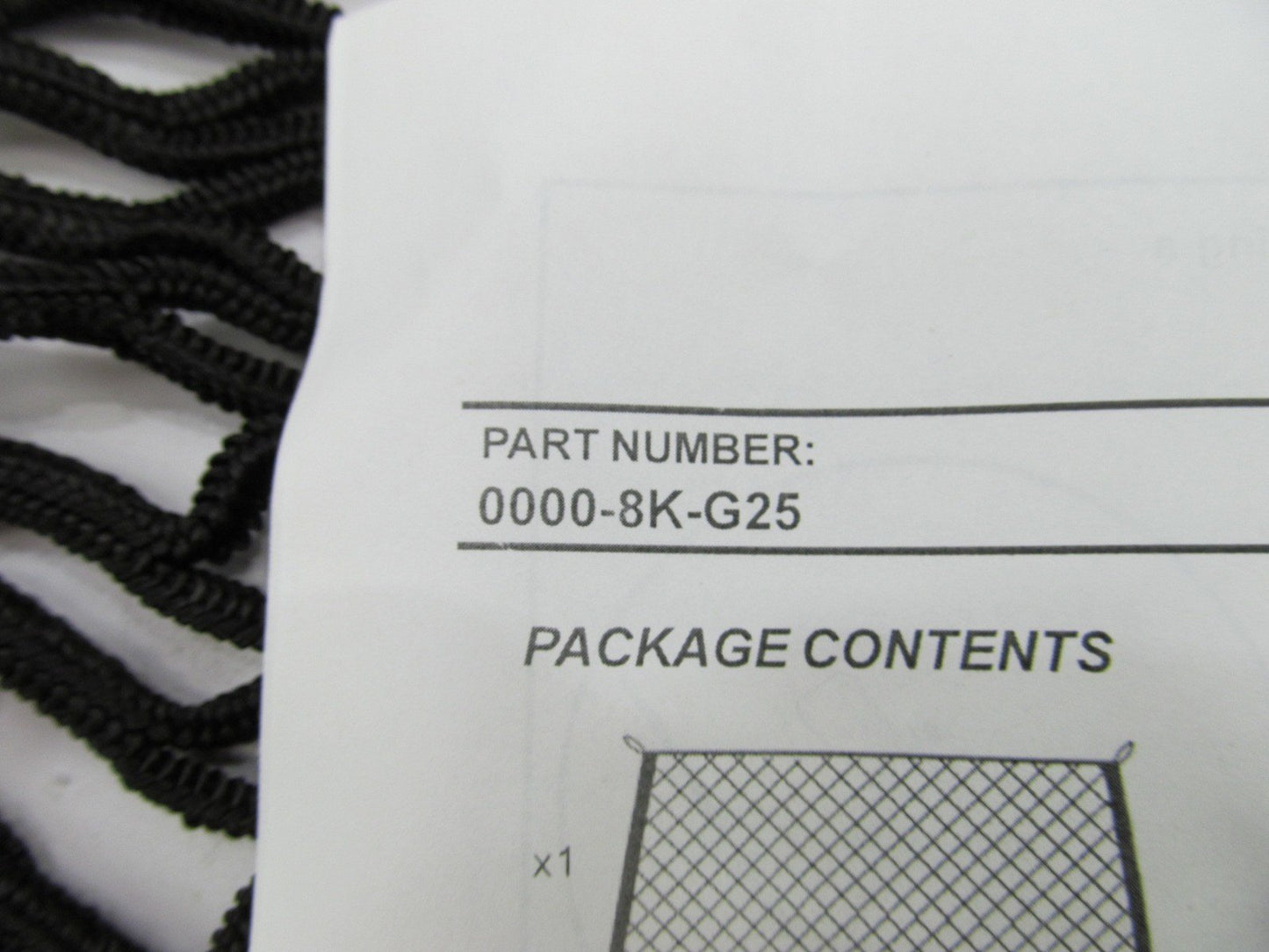 2008-2011 Mercury Mariner Rear Factory Cargo Luggage Net  00008KG25