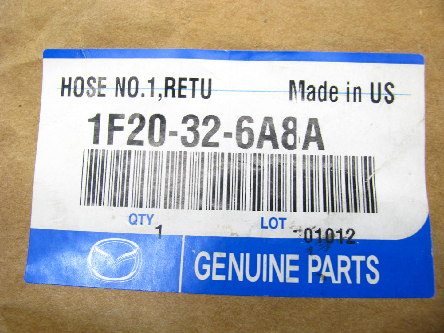 NEW - OEM Mazda 1F20326A8A Power Steering Return Hose 2001-2006 B3000 2002 B4000