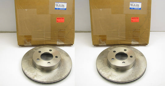 (x2) OEM Front Disc Brake Rotors For Select 02-10 Ford Mazda Trucks 4WD
