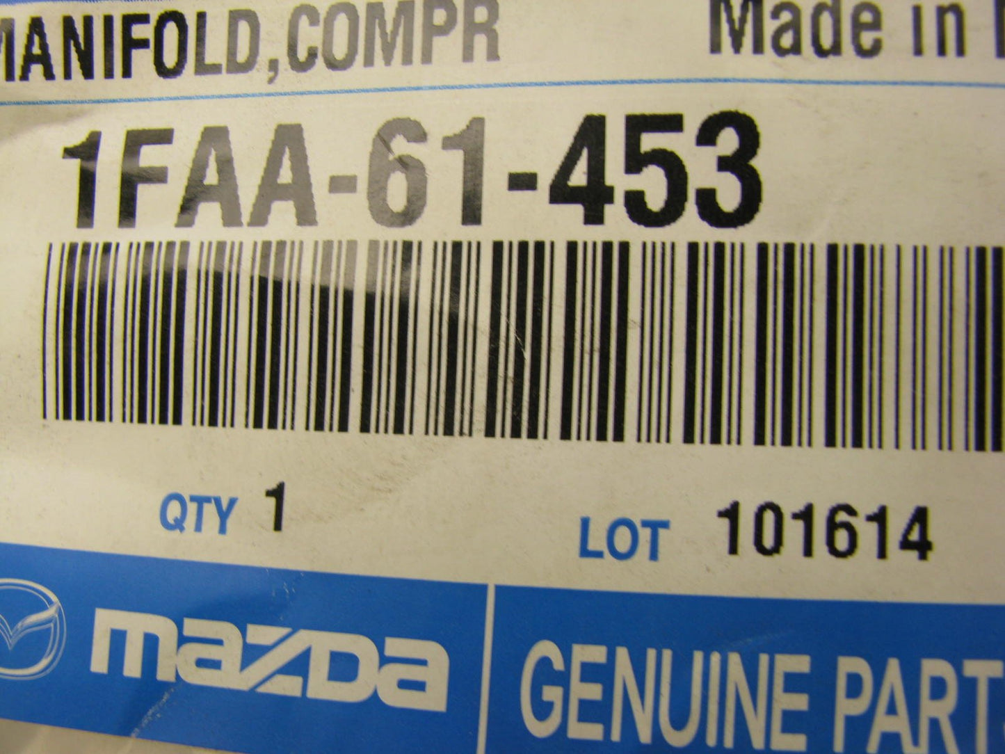 NEW A/C Compressor Manifold Line Hose Tube OEM 2001-2004 Mazda B2300 1FAA-61-453