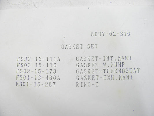 NEW GENUINE OEM MAZDA - INTAKE & EXHAUST MANIFOLD GASKET SET 1998-2002 626 2.0L