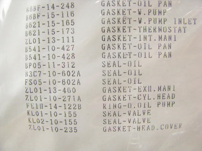 NEW - OEM Mazda 8HBN-10-271 Engine Full Gasket Set 1999-2001 Protege 1.6L-L4