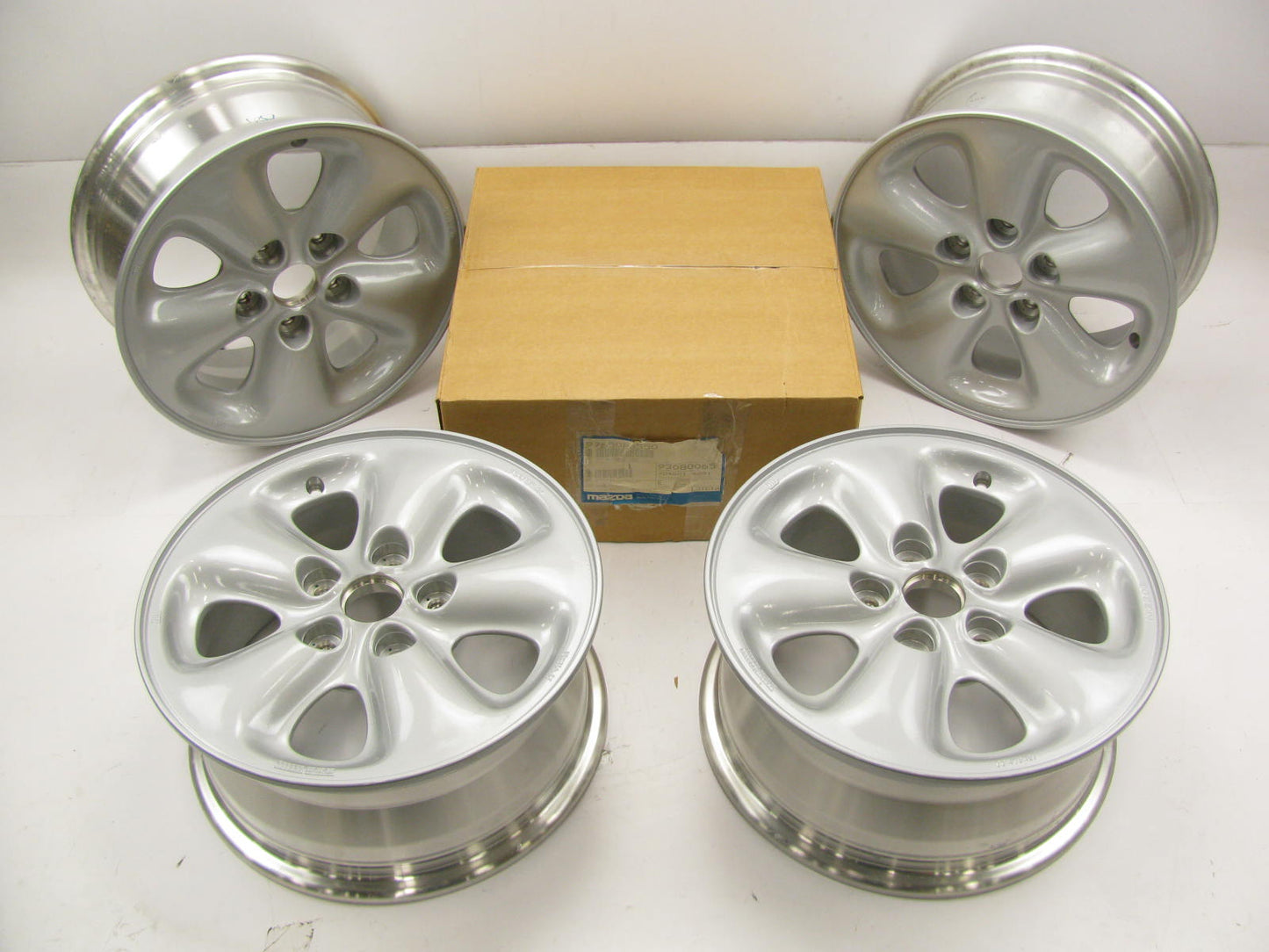 (4) Original OEM Mazda 15x6.5'' Factory Alloy Wheels Rims - 1993-1994 MX-6