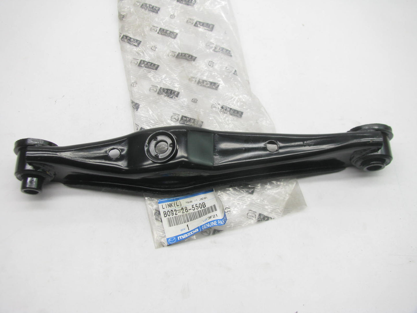 NEW - OEM Mazda B092-28-550B Rear Left Forward Control Arm 1986-1989 Mazda 323
