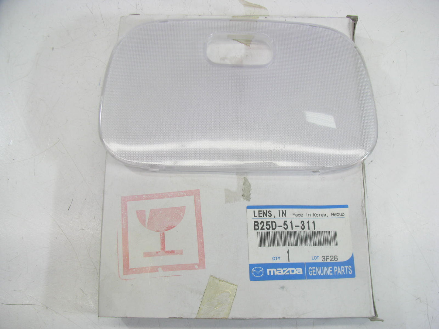 NEW - OEM B25D-51-311 Over Head Map Dome Light Lens For 1999-2000 Mazda Protege