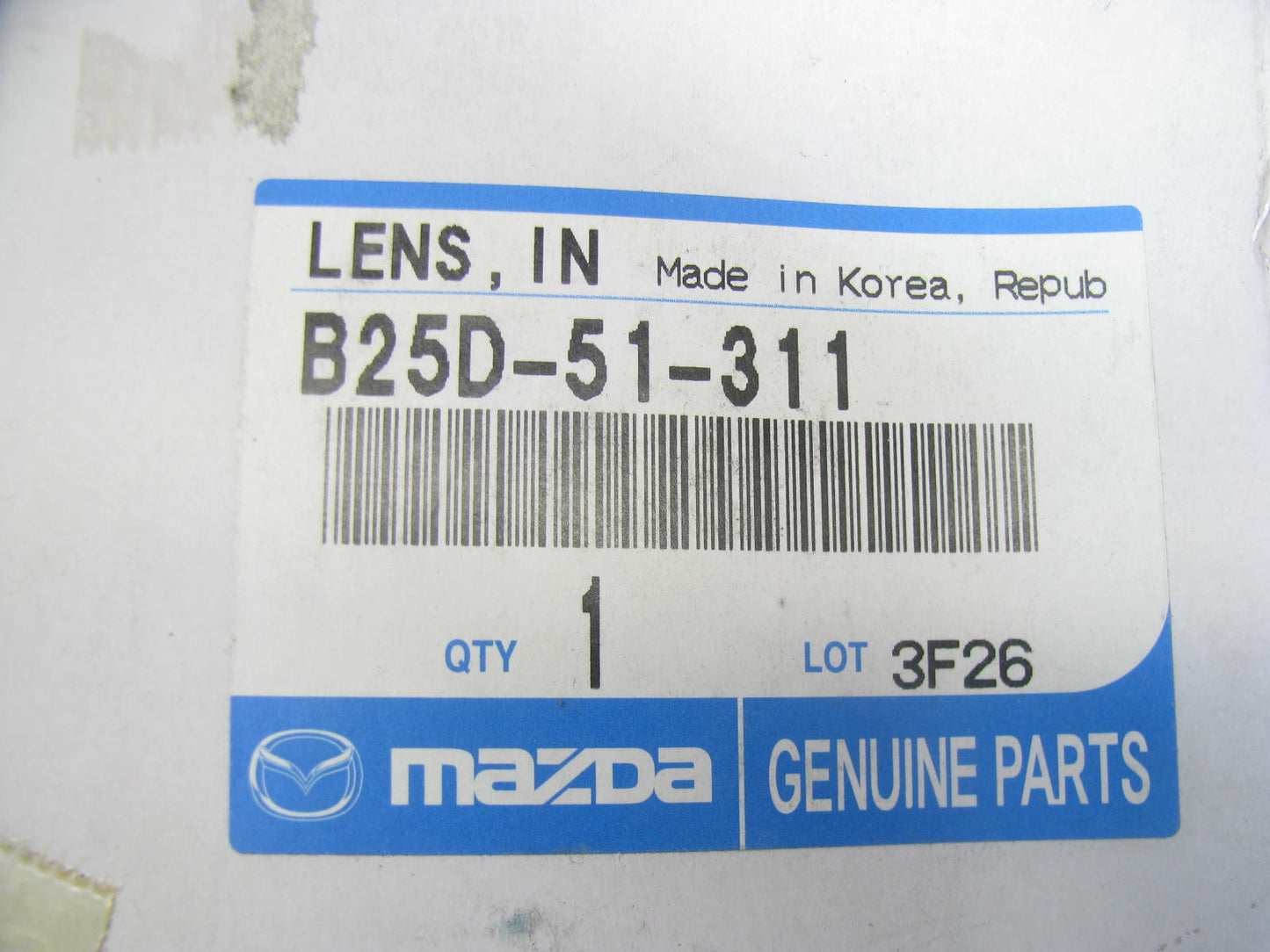 NEW - OEM B25D-51-311 Over Head Map Dome Light Lens For 1999-2000 Mazda Protege