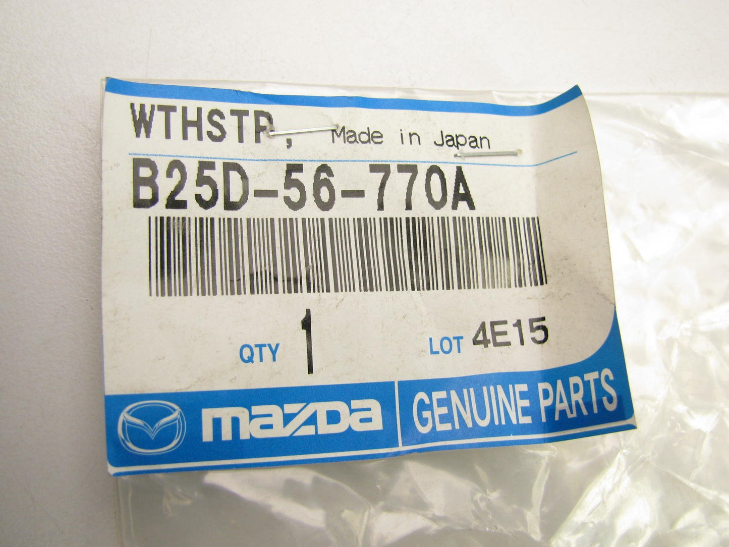 NEW OEM Mazda B25D-56-770A Hood Weatherstip Rubber Seal 1999-2000 Mazda Protege
