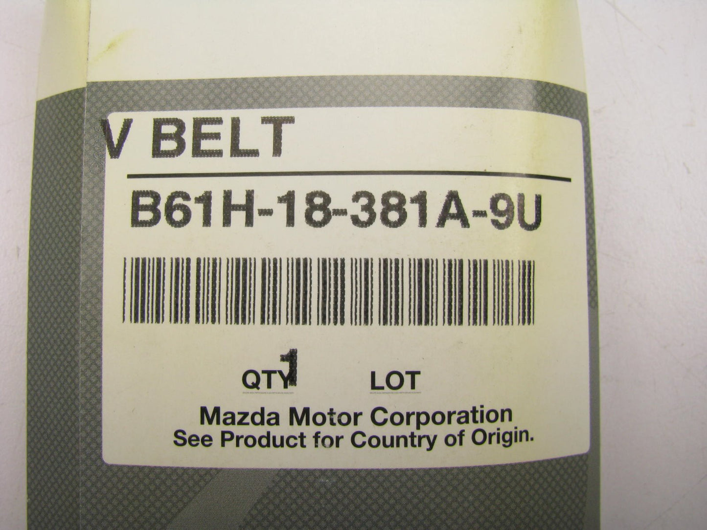 NEW GENUINE OEM Mazda Alternator Water Pump Drive Belt 1991-1994 Protege 1.8L I4