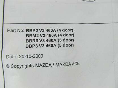 NEW - OEM BBM2V3460A Rear Splash Guards Mud Flaps For 2010-2011 Mazda 3 SEDAN