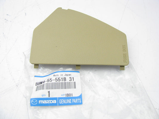NEW - OEM 10-11 Mazda 3 BBM4-55-551B-31 LEFT Side Interior Fuse Box Cover BEIGE