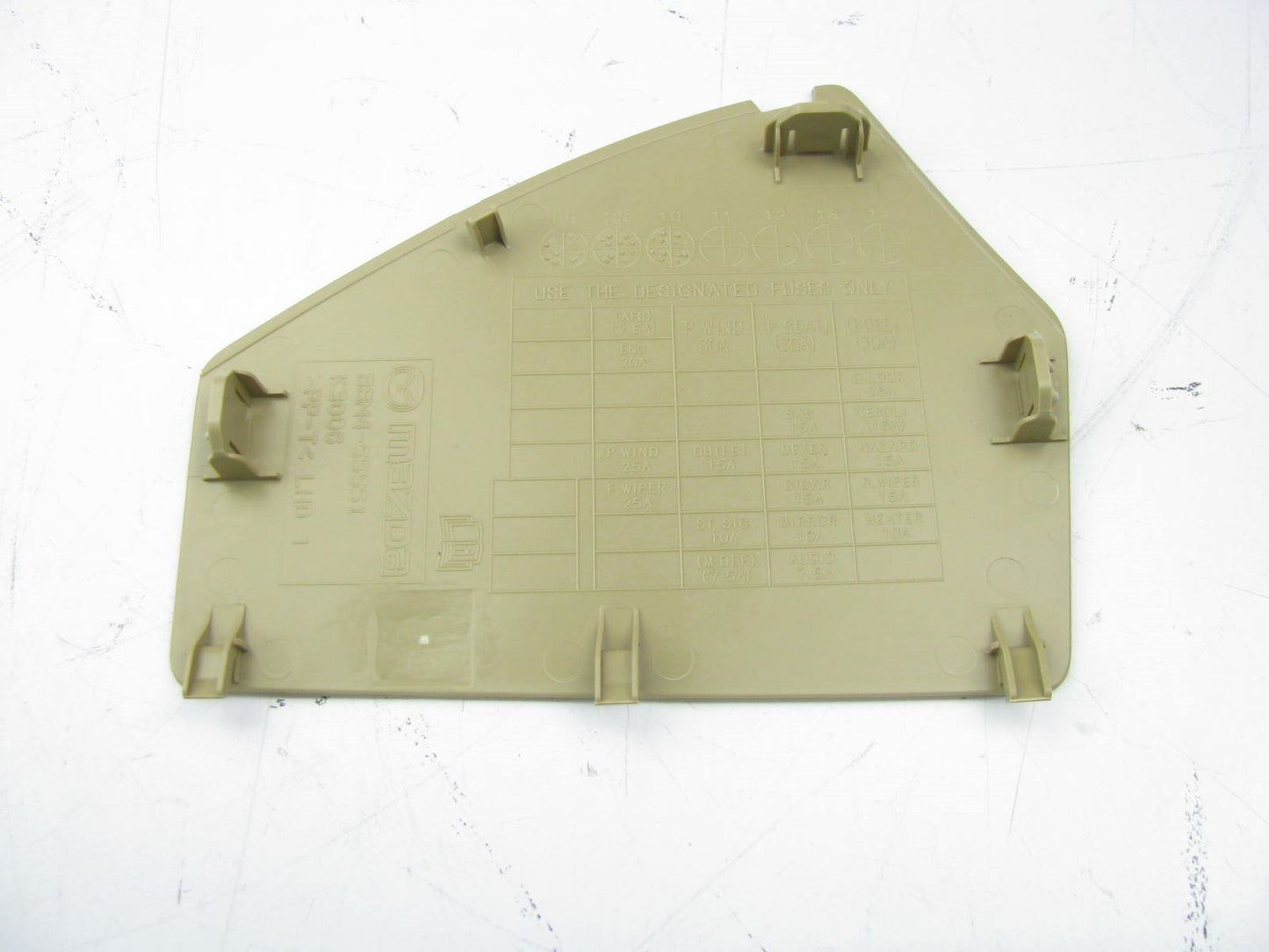 NEW - OEM 10-11 Mazda 3 BBM4-55-551B-31 LEFT Side Interior Fuse Box Cover BEIGE
