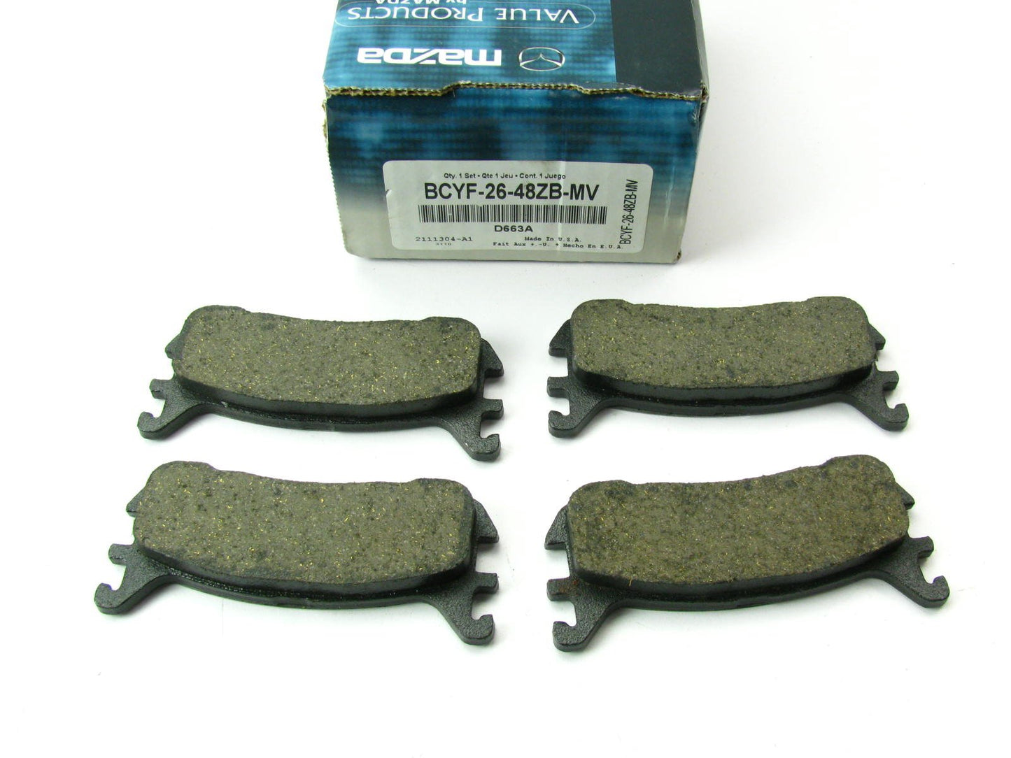 NEW GENUINE OEM Mazda BCYF2648ZBMV REAR Brake Pads For 95-98 Mazda Protege